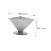 STOBAZA 10x10x8.5cm Stainless Steel Rice Ball Shaper Mold Traditional Rice-Pudding