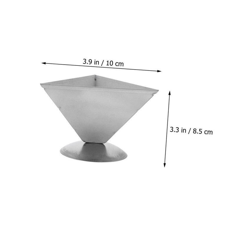 STOBAZA 10x10x8.5cm Stainless Steel Rice Ball Shaper Mold Traditional Rice-Pudding