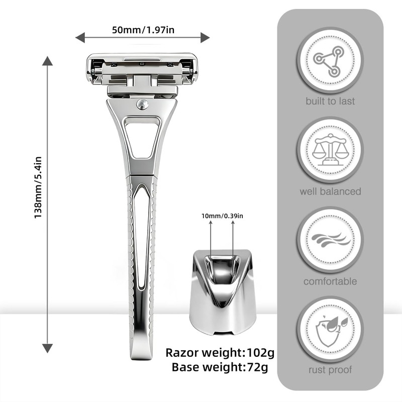 Silver Premium Men's Razor,Men's premium gift