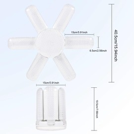 Syited LED Garage Lights 1Pack, 65W Deformable Led Ceiling Lighting 6400LM E26/E27 Base Daylight 6500K Super Bright Light Adjustable for Workbench, Barn, Warehouse,Garage, attic, etc