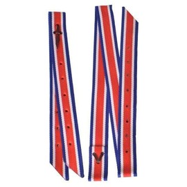 Showman Premium Quality Nylon Tie Strap & Off Billet Set (Red, White & Blue)