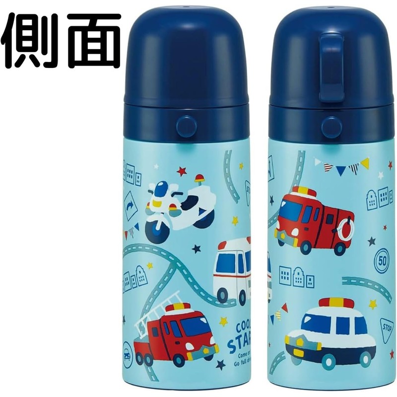Skater Children's Water Bottle, 2-Way Direct Drinking, 14.2 fl oz