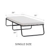 Simmons Beautysleep, IMCE030CBS, Folding Guest Bed, 3" Memory Foam Mattress,