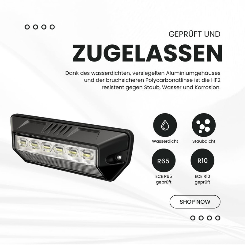 Raptors LED Technik HF2 Ambient Lighting with Warning Light (Black)