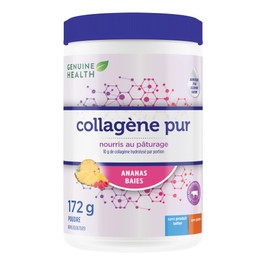 Genuine Health Genuine Health Bovine Clean Collagen Powder, 172g tub, 10g collagen per serving, Natural joint, skin, hair, nail support, Pineapple-berry flavour, Dairy & gluten-free, Grass-fed, Non-GMO, Keto & paleo-friendly