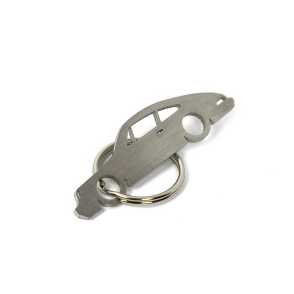 CarShape Stainless Steel Keyring Stuttgart-Zuffenhausen Sports Car 911 (1976) Car