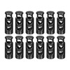 uxcell 12pcs Metal Cord Locks, 5mm Double Hole Spring Stopper
