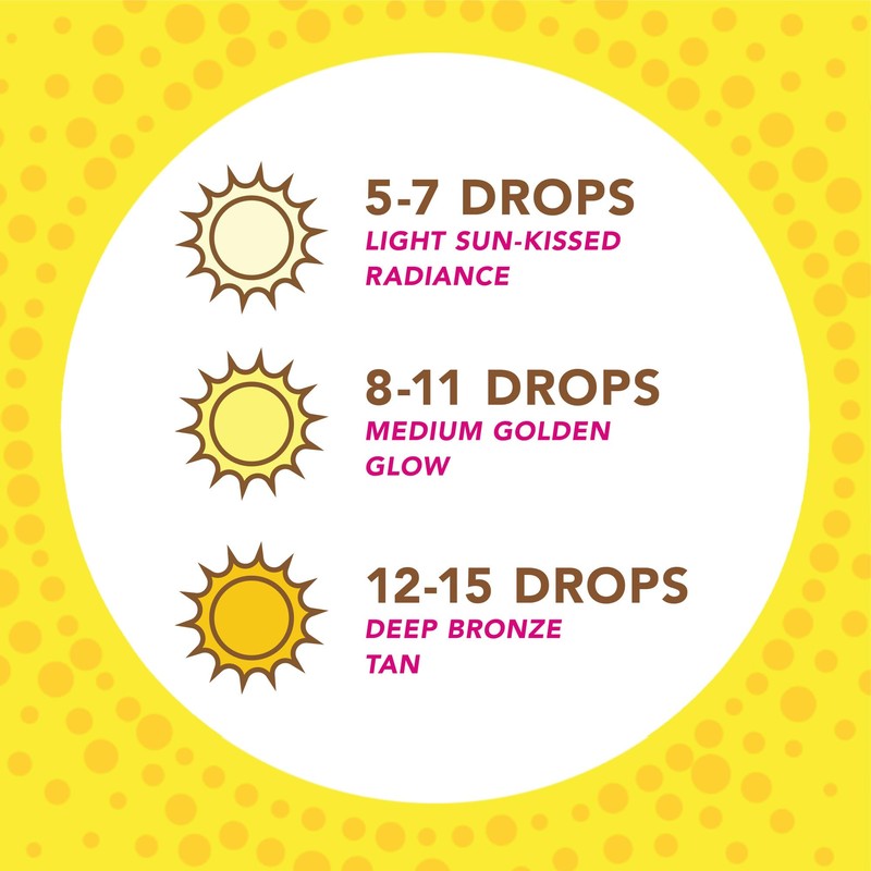 Jergens Natural Glow Instant Sun Drops, Sunless Tanning for Face
