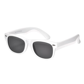 Grandios GD-KGL 12 Color Children's Sunglasses, Boys, Girls, Kids, UV Protection, Polarized Lens, Stylish, Cute, Temple, white