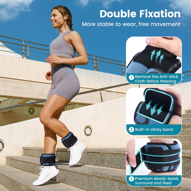 Sportneer Ankle Weights for Men and Women, Strength Training Weight