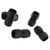 5PCS 10AN Fitting Adapter Black Female Straight Swivel Aluminum Alloy