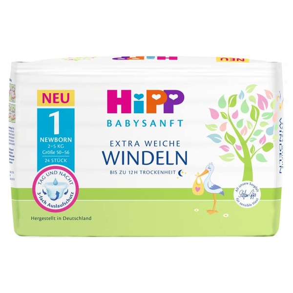 HiPP Babysanft Newborn Nappies 1 Single