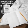 Ctosree 5 Pcs Isometric Graph Paper Notebook 8.5" x 11"