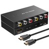 Uzifhdhi 2 Port RCA to HDMI Converter, AV to HDMI