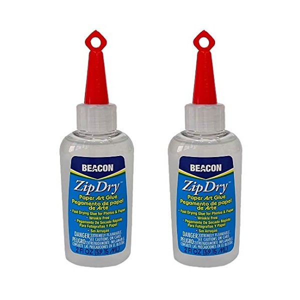 Beacon Zip Dry Paper Glue 2 oz. [Pack of 2 ]