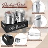 Maxcheck 2 Pcs 66 oz 304 Stainless Steel Coffee Canisters