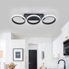 Kaniker Modern LED Ceiling Light, 3-Round Rings Flush Mount Ceiling