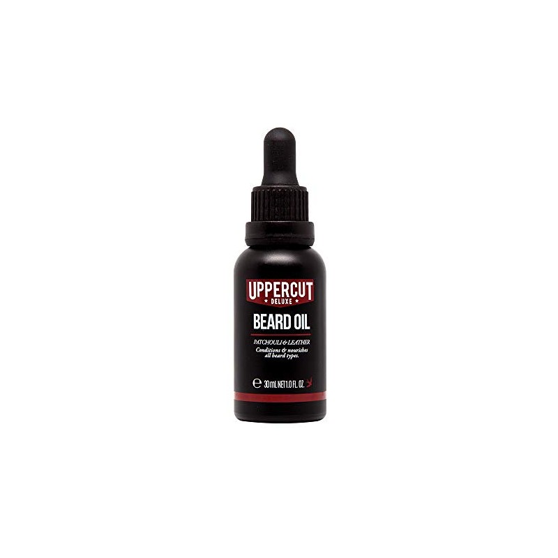Uppercut Deluxe aceite acondicionador para barba, pachulí y aroma de