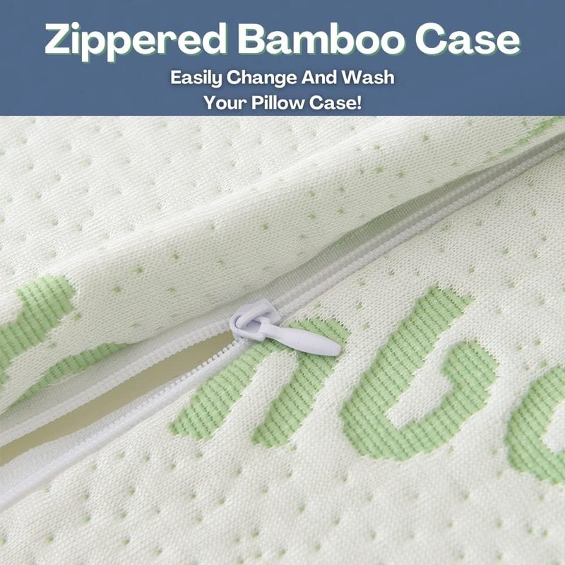 Rayon Derived from Bamboo Pillows Standard Size - [Adjustable] Shredded