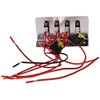 Buyers Products 6391004 Quad On-Off Illuminated Switch Panel, Silver