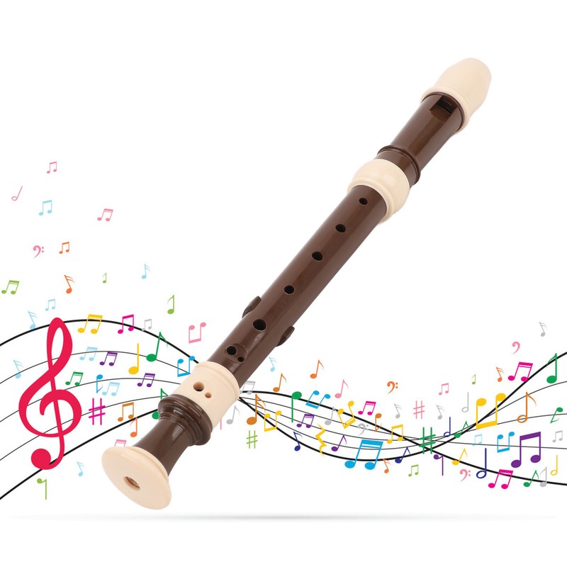 8 Hole Recorder Detachable Soprano Recorder Musical Instrument with Cleaning