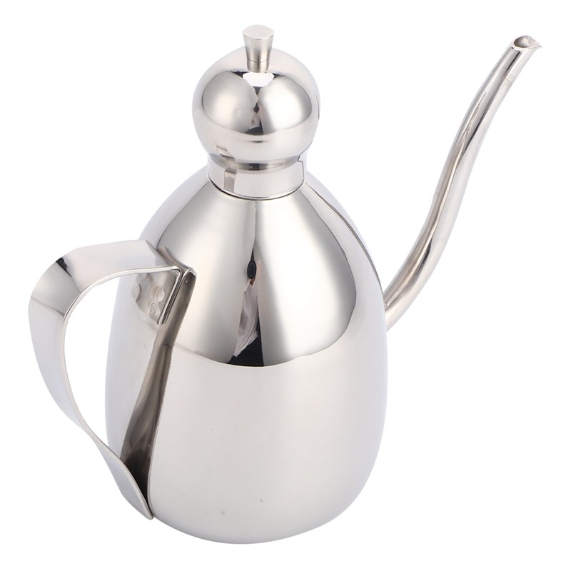 Oil Dispenser Stainless Steel Oil Bottle Leakproof Vinegar Pot Kitchen