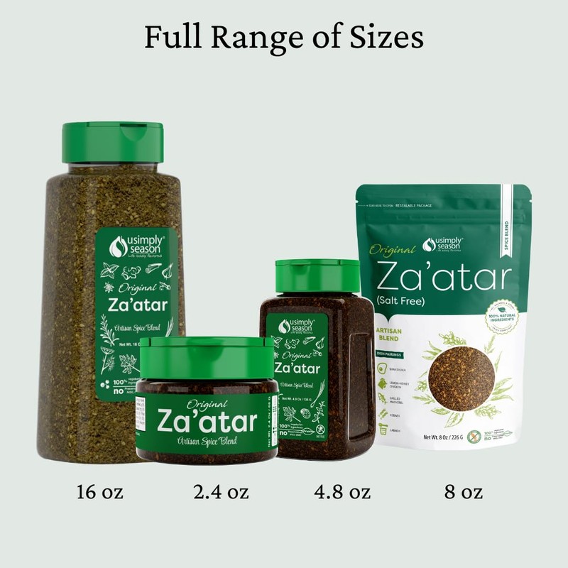 USimplySeason Zaatar Spice (Original Seasoning, 4.8 Ounce ).