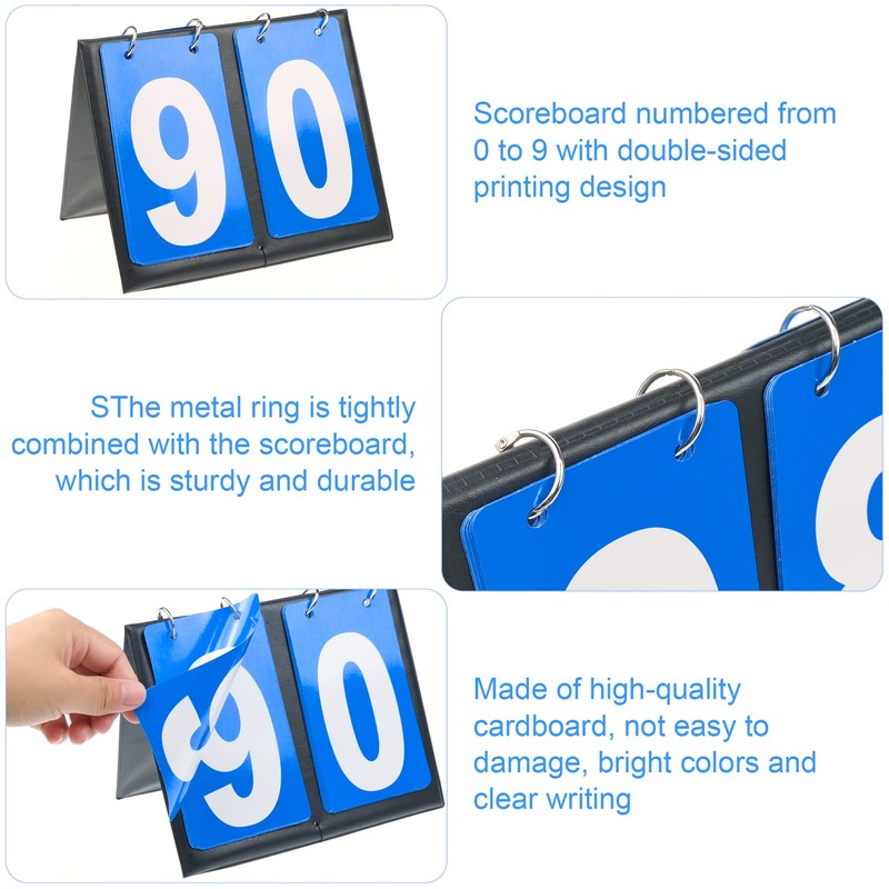 Fizleca 2 Pack Scoreboard Portable, Digital Flip Scoreboard