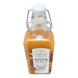 Fresh Press Farms Organic Peach Cider Vinegar Raw & Unfiltered The Mother, 16.4
