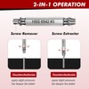 9 PCS Damaged Screw Extractor Set,6 PCS HSS 6542 Screw