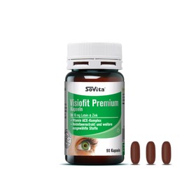 sovita Visiofit Premium Capsules with Zinc and Lutein, Dietary Supplement for the Eyes, 90 Capsules