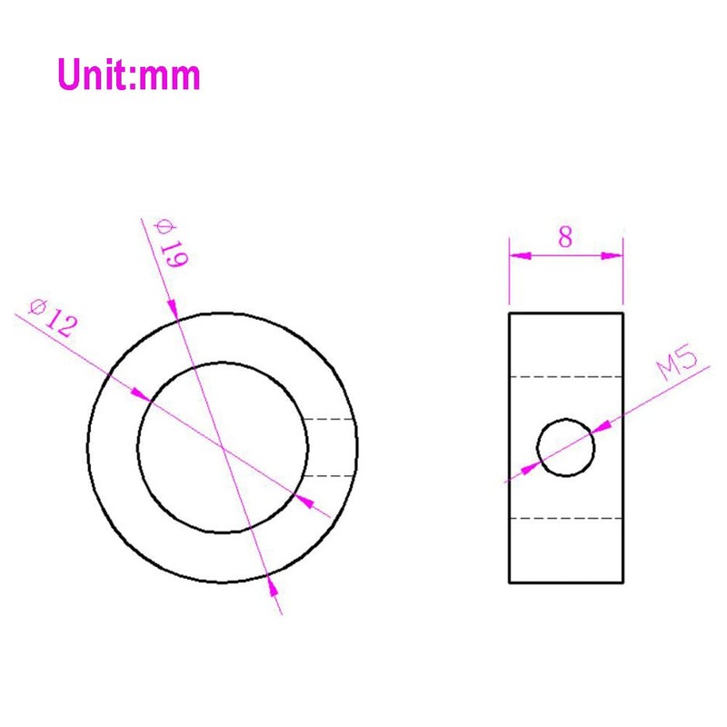 Befenybay 10 Pieces Retaining Ring 12mm Shaft Lock Ring T12