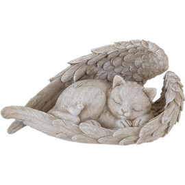 JAONLD Tombstone Cat Healing Gift Pet Memorial Garden Decoration Resin Cats Grave Decoration Garden Decoration for Outdoor Patio, Balcony, Garden or as a Gift Indoor Area