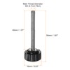 sourcing map 8pcs Knurled Knobs M4 x 40mm Male Thread