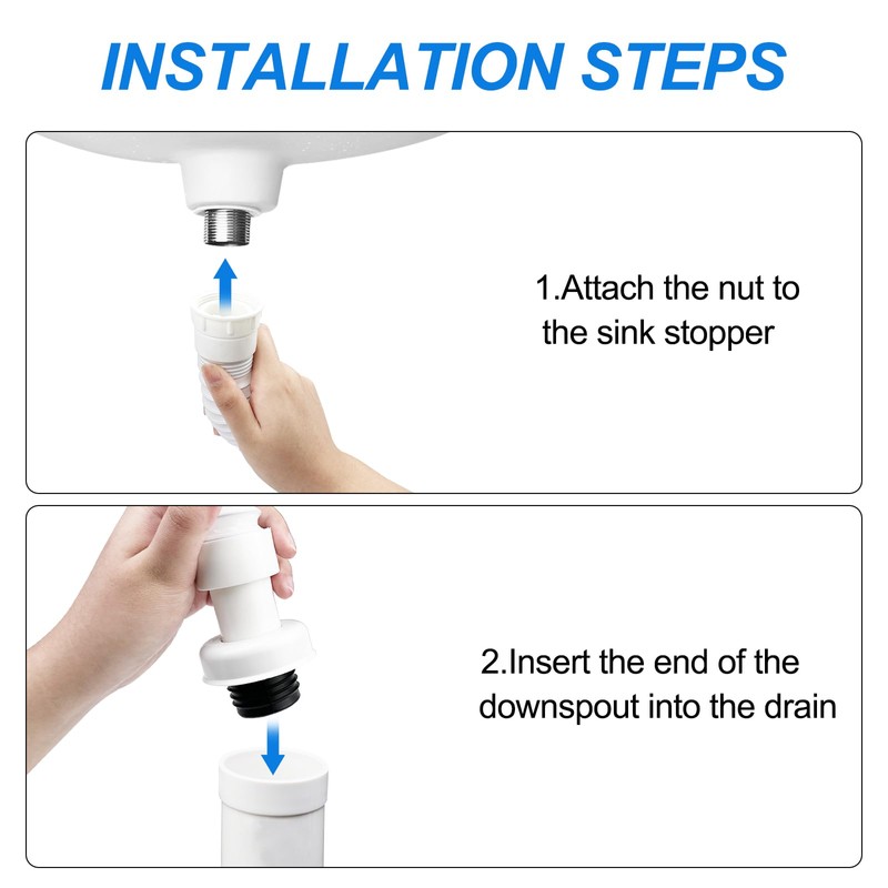 Fousenuk Plastic drainage pipe for washbasin, odour trap, drain hose,