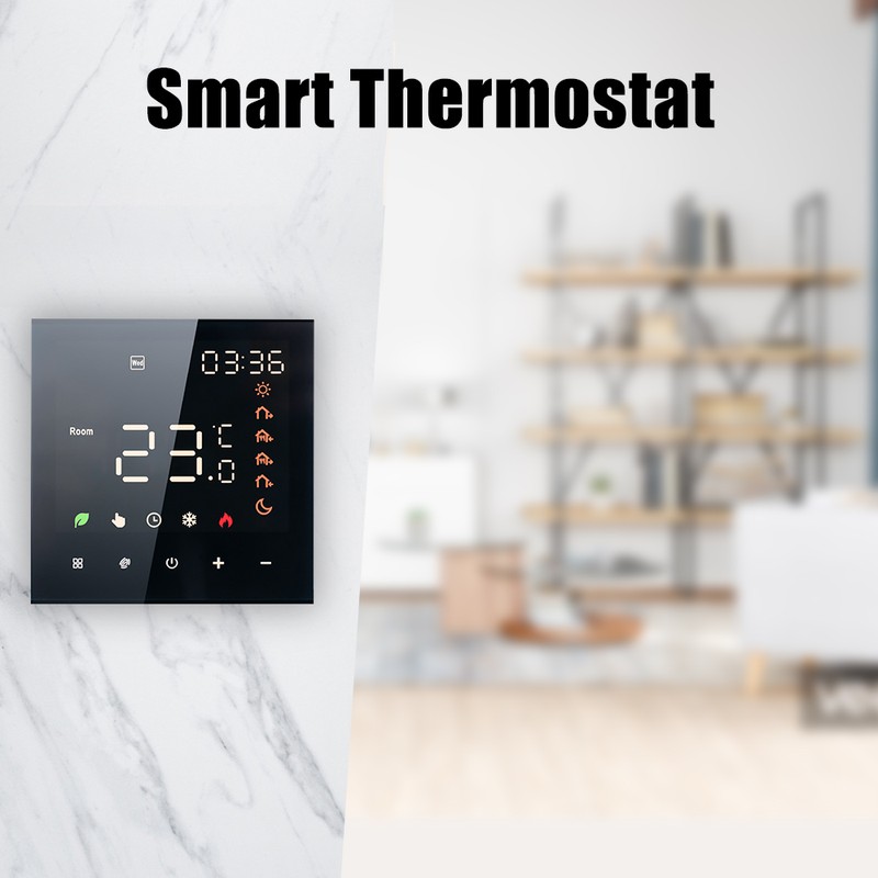 Smart Thermostat 16A Digital Programmable LCD Display Touchscreen Underfloor Heating