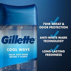Gillette Clear Gel Antiperspirant y Desodorant Hombre 3.8 oz - Producto Original de Alta Calidad, Entrega Rápida y Segura, Garantía Incluida          