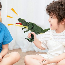 biset BiteFury The T-Rexx, Divertido Juguete De Dinosaurio para Niños, Juguetes Modelo De Descompresión De Tiranosaurio, con Sonidos De Rugido De Mordida, Movimiento De Cabeza Y Cola