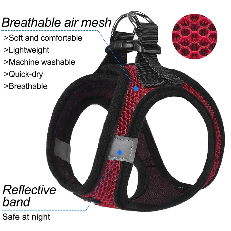 Matilor Dog Harness Step-in Breathable Puppy Cat Dog Vest Harnesses