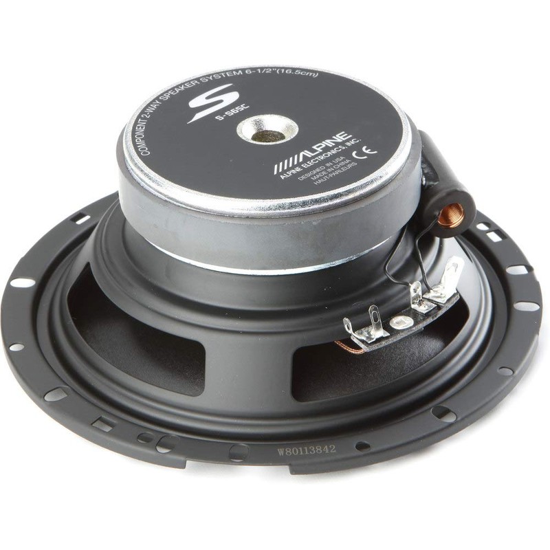 Alpine S-S65C S-Series 6.5-inch Component 2-Way Speakers (pair)