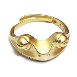 kelistom Vintage Silver Animal Open Ring, Adjustable Frog, Snake, Dragon, Cat Finger Ring for Women Men Fashion Party Jewelry (gold frog)