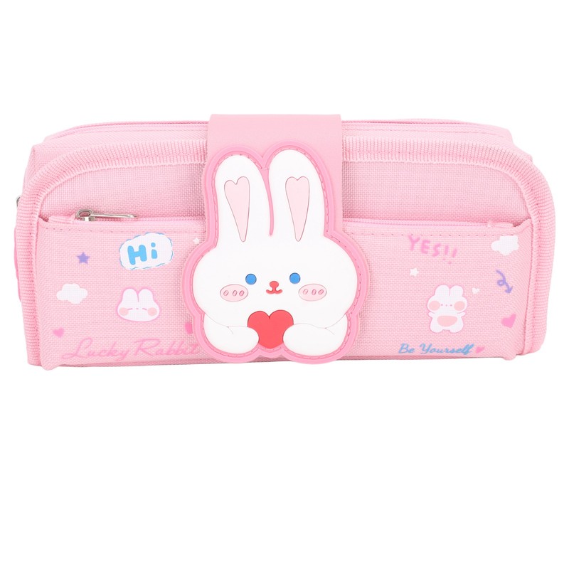 Large Pencil Case Canvas Detachable Portable Large Capacity Pencil Pouch