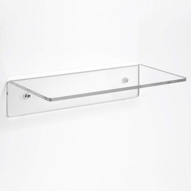 Zeigis Wall Shelf 200 mm Wide, 100 mm Deep, Acrylic Gas, Acrylic Shelf, Wall Shelf, Wall Bracket, Transparent, Goods Presentation, Clear
