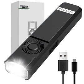 Rechargeable Flashlight 1200 Lumens, IP65 Ultra Bright Dimmable Lighting Flat Compact Flashlight with Clip & Magnetic Base, Ideal for Everyday Carry, Working, Camping, Hiking, Emergency, Outdoors