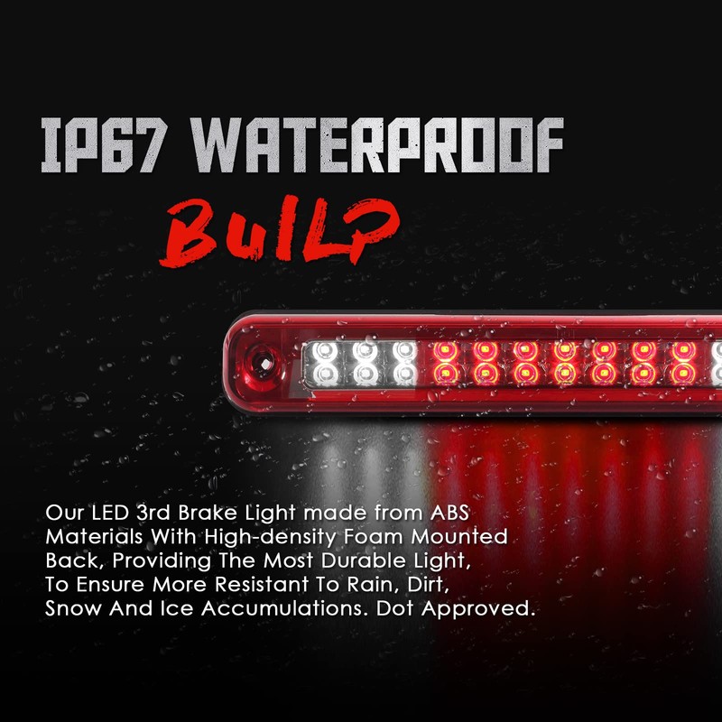 3rd Third Brake Light LED Compatible with 1988-1999 Chevy/GMC C/K-Series