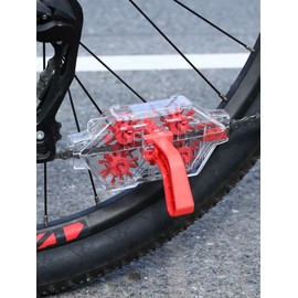Transparent Visible Bike Chain Cleaner - Soaking Design Chain Cleaning Tool for Road Bikes, Bicycle Chain Scrubber Cycling Maintenance Equipment