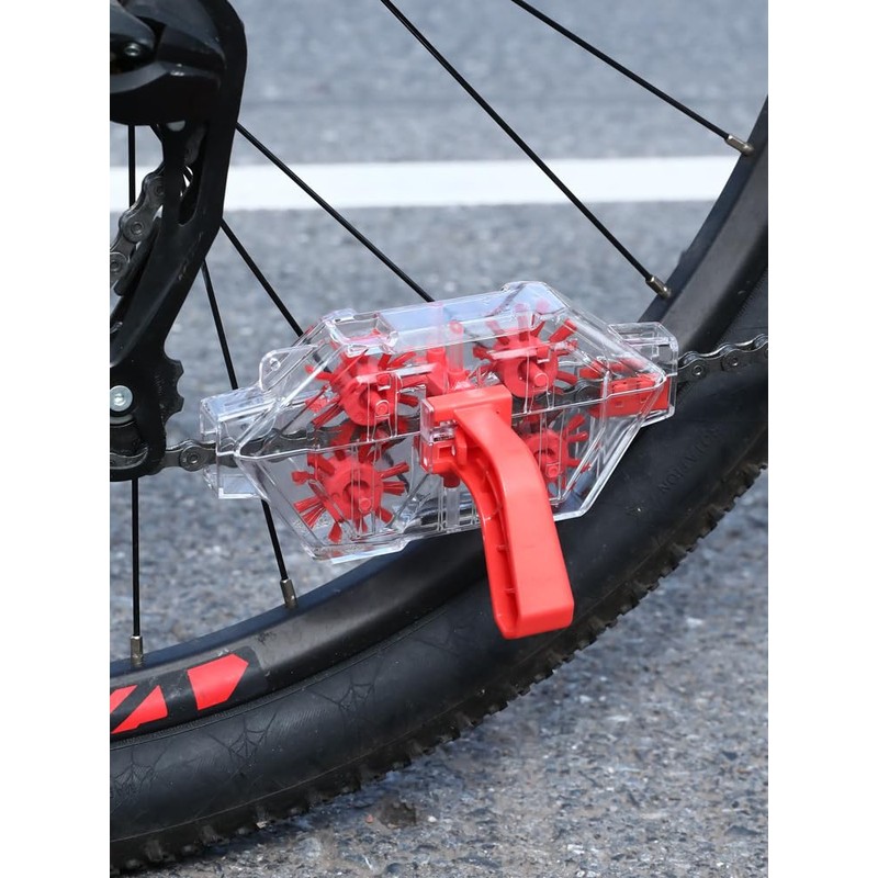 Transparent Visible Bike Chain Cleaner - Soaking Design Chain Cleaning