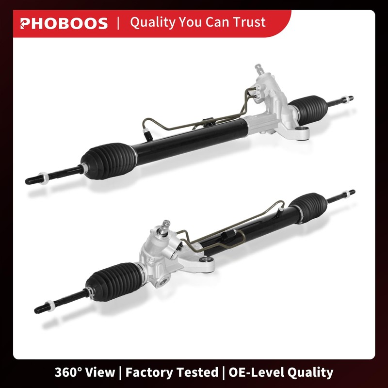 PHOBOOS Hydraulic Power Steering Rack and Pinion Assembly Compatible with