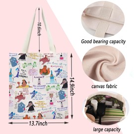 ENSIANTH Emperor Movie Merch Kuzco’s Poison Inspired Tote Bag Llama Poison Gift Emperor Kuzco Shopping Bag Magic Kingdom Gift (Kuzco bag)