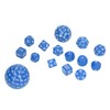 15pcs Complete Polyhedral Dice Set Acrylic D3 to D100 Spherical